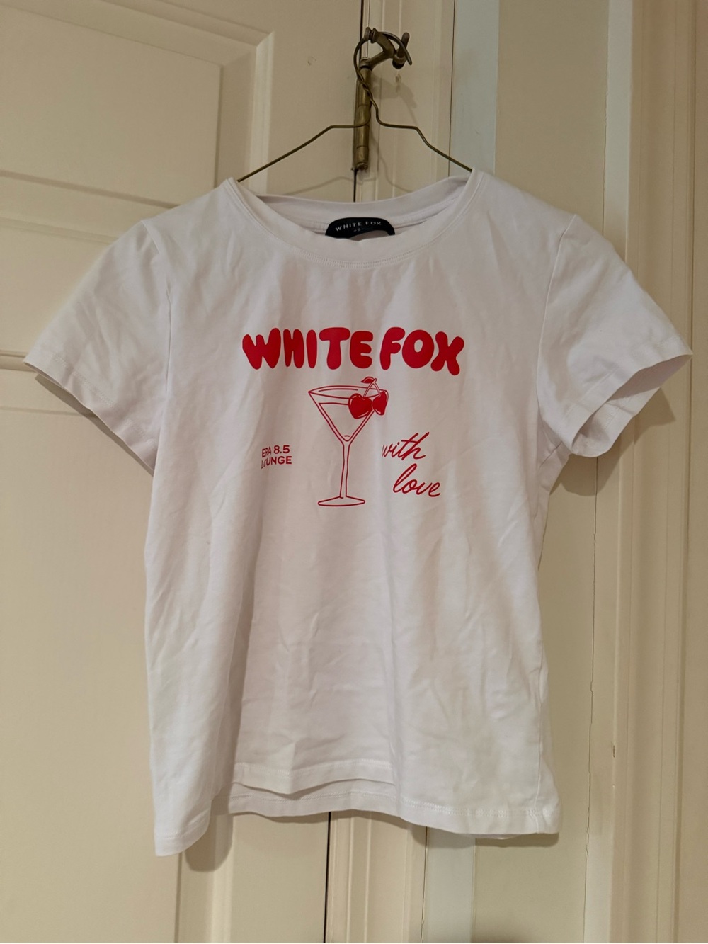 WHITE FOX TEE SIZE S